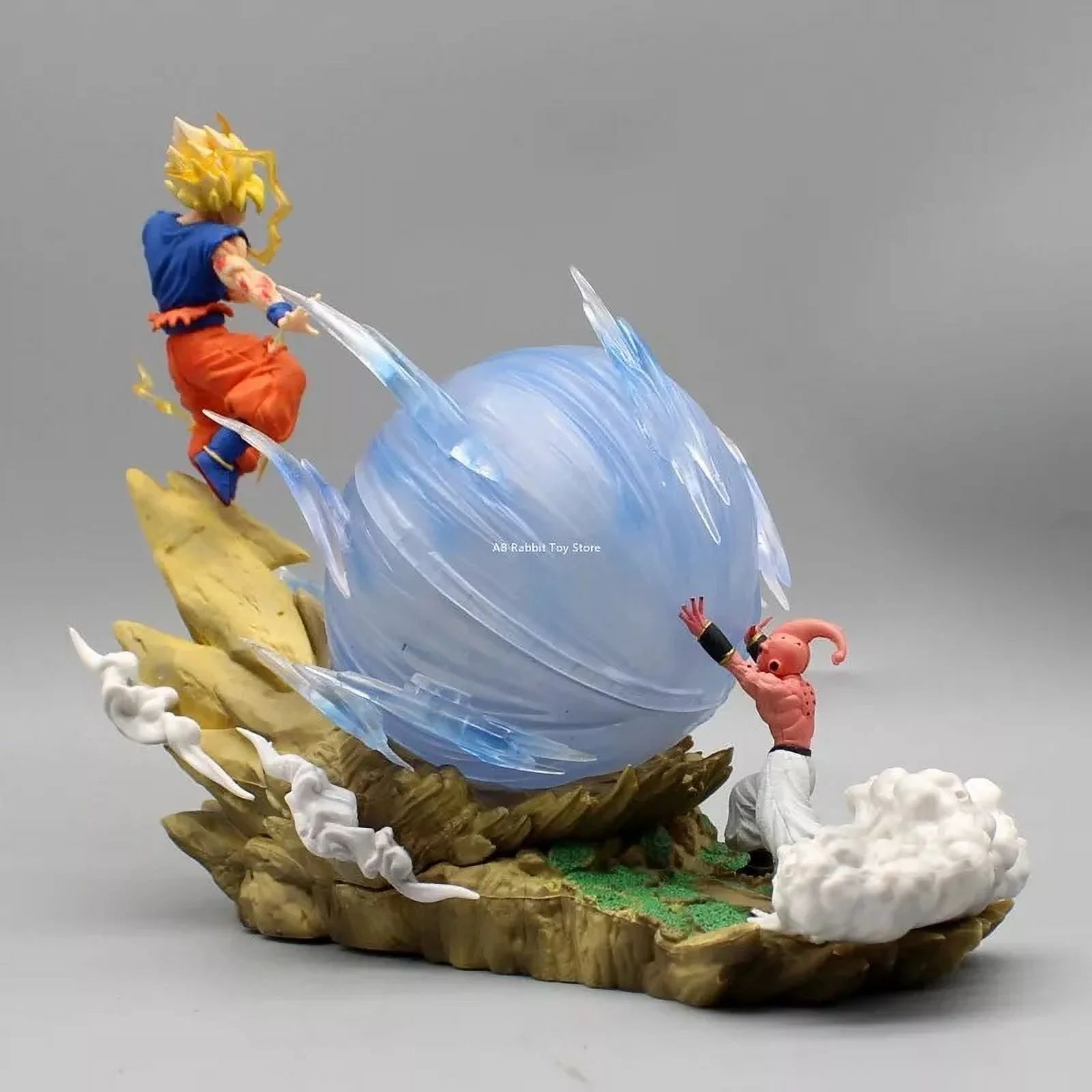 Anime Dragon Ball Z Son Goku Vs Majin Buu Figure Gk Statue Action Toy, Collectible, 9 In